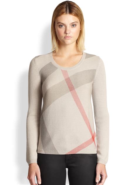 burberry sweater women's|burberry della check sleeveless jumper.